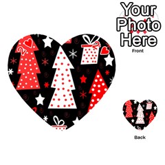 Red playful Xmas Playing Cards 54 (Heart)  from UrbanLoad.com Front - Heart2