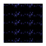 Xmas elegant blue snowflakes Tile Coasters