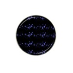 Xmas elegant blue snowflakes Hat Clip Ball Marker (4 pack)