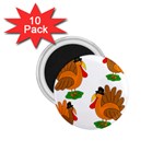 Thanksgiving turkeys 1.75  Magnets (10 pack) 