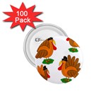 Thanksgiving turkeys 1.75  Buttons (100 pack) 