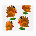 Thanksgiving turkeys Small Glasses Cloth