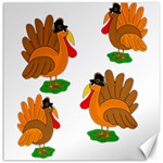 Thanksgiving turkeys Canvas 12  x 12  