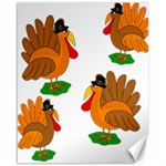 Thanksgiving turkeys Canvas 16  x 20  