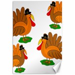 Thanksgiving turkeys Canvas 20  x 30  