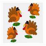 Thanksgiving turkeys Medium Glasses Cloth (2-Side)
