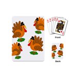 Thanksgiving turkeys Playing Cards (Mini) 
