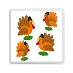 Thanksgiving turkeys Memory Card Reader (Square) 