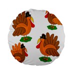 Thanksgiving turkeys Standard 15  Premium Round Cushions
