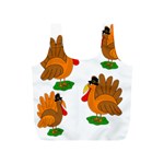 Thanksgiving turkeys Full Print Recycle Bags (S) 