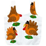 Thanksgiving turkeys Full Print Recycle Bags (L) 