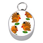 Thanksgiving turkeys Mini Silver Compasses