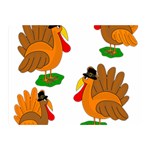 Thanksgiving turkeys Double Sided Flano Blanket (Mini) 
