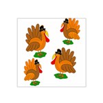 Thanksgiving turkeys Satin Bandana Scarf