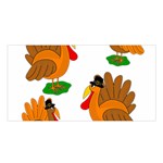 Thanksgiving turkeys Satin Shawl