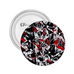 Red abstract flowers 2.25  Buttons