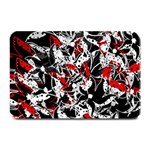 Red abstract flowers Plate Mats