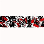 Red abstract flowers Large Bar Mats