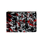 Red abstract flowers Cosmetic Bag (Medium) 