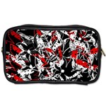Red abstract flowers Toiletries Bags 2-Side