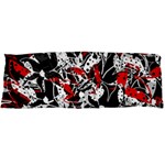 Red abstract flowers Body Pillow Case Dakimakura (Two Sides)