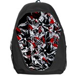 Red abstract flowers Backpack Bag