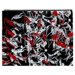 Red abstract flowers Cosmetic Bag (XXXL) 
