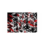 Red abstract flowers Satin Wrap
