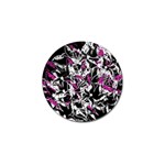 Purple abstract flowers Golf Ball Marker (4 pack)