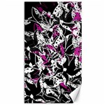 Purple abstract flowers Canvas 40  x 72  