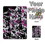 Purple abstract flowers Multi-purpose Cards (Rectangle) 