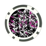 Purple abstract flowers Poker Chip Card Guards (10 pack) 