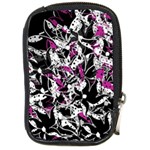 Purple abstract flowers Compact Camera Cases