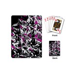 Purple abstract flowers Playing Cards (Mini) 