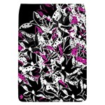 Purple abstract flowers Flap Covers (L) 