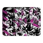 Purple abstract flowers Double Sided Flano Blanket (Mini) 