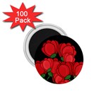 Red tulips 1.75  Magnets (100 pack) 