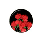 Red tulips Hat Clip Ball Marker