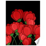 Red tulips Canvas 18  x 24  