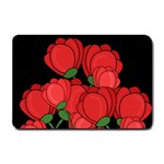Red tulips Small Doormat 