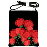 Red tulips Shoulder Sling Bags