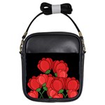 Red tulips Girls Sling Bags