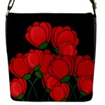 Red tulips Flap Messenger Bag (S)