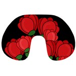 Red tulips Travel Neck Pillows