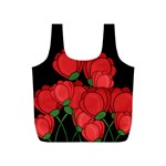 Red tulips Full Print Recycle Bags (S) 
