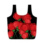 Red tulips Full Print Recycle Bags (M) 