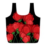 Red tulips Full Print Recycle Bags (L) 