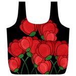 Red tulips Full Print Recycle Bags (L) 