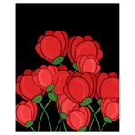 Red tulips Drawstring Bag (Small)