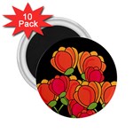 Orange tulips 2.25  Magnets (10 pack) 